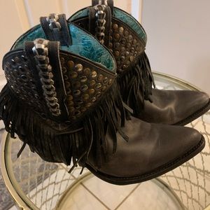 Corral cowboy ankle boots